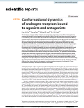 Cover page: Conformational dynamics of androgen receptors bound to agonists and antagonists