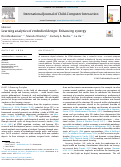 Cover page: Learning analytics of embodied design: Enhancing synergy