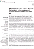 Cover page: Allele-Specific Gene Editing Rescues Pathology in a Human Model of Charcot-Marie-Tooth Disease Type 2E.