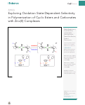 Cover page: Exploring Oxidation State-Dependent Selectivity in Polymerization of Cyclic Esters and Carbonates with Zinc(II) Complexes