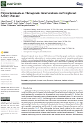 Cover page: Phytochemicals as Therapeutic Interventions in Peripheral Artery Disease