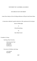 Cover page: Latent class analysis of new self-report measures of physical and sexual abuse