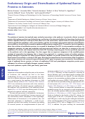 Cover page: Evolutionary Origin and Diversification of Epidermal Barrier Proteins in Amniotes