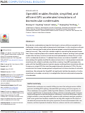 Cover page: OpenABC enables flexible, simplified, and efficient GPU accelerated simulations of biomolecular condensates.