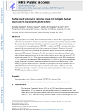 Cover page: Partial dust removal in vehicles does not mitigate human exposure to organophosphate esters