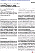 Cover page: Shared Signatures of Parasitism and Phylogenomics Unite Cryptomycota and Microsporidia