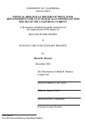 Cover page: Physical-Biological Drivers of Population Replenishment for an Ecologically Important Fish Species of the California Current