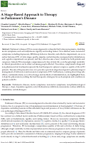 Cover page: A Stage-Based Approach to Therapy in Parkinson’s Disease