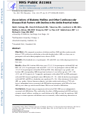 Cover page: Associations of diabetes mellitus and other cardiovascular disease risk factors with decline in the ankle–brachial index