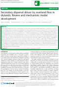 Cover page: Secondary dispersal driven by overland flow in drylands: Review and mechanistic model development