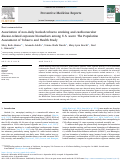 Cover page: Association of non-daily hookah tobacco smoking and cardiovascular disease-related exposure biomarkers among U.S. users: The Population Assessment of Tobacco and Health Study