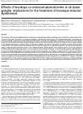 Cover page: Effects of levodopa on endocannabinoid levels in rat basal ganglia: implications for the treatment of levodopa‐induced dyskinesias