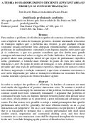 Cover page: A TEORIA DO INADIMPLEMENTO EFICIENTE (EFFICIENT BREACH THEORY) E OS CUSTOS DE TRANSAÇÃO