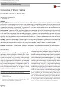 Cover page: Immunology of Wound Healing.