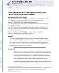 Cover page: Caries Management by Risk Assessment: Results from a Practice-Based Research Network Study.