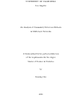 Cover page: An Analysis of Community Detection Methods in Multi-layer Networks