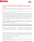 Cover page: History of Periodontitis Diagnosis and Edentulism as Predictors of Cardiovascular Disease, Stroke, and Mortality in Postmenopausal Women