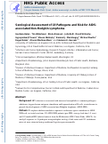 Cover page: Serological Assessment of 18 Pathogens and Risk of AIDS-Associated Non-Hodgkin Lymphoma