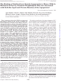 Cover page: The Binding of Oxidized Low Density Lipoprotein to Mouse CD36 Is Mediated in Part by Oxidized Phospholipids That Are Associated with Both the Lipid and Protein Moieties of the Lipoprotein*