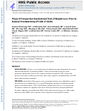 Cover page: Phase II prospective randomized trial of weight loss prior to radical prostatectomy