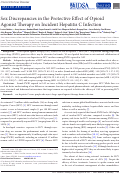 Cover page: Sex Discrepancies in the Protective Effect of Opioid Agonist Therapy on Incident Hepatitis C Infection