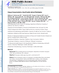 Cover page: Sleep characteristics that predict atrial fibrillation