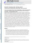 Cover page: Increasing value and reducing waste in research design, conduct, and analysis