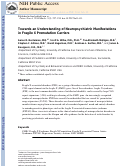 Cover page: Towards an understanding of neuropsychiatric manifestations in fragile X premutation carriers