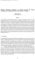 Cover page of WPP, No.111: Japanese consecutive devoicing as a phonetic process: the relative contribution of conditioning factors and its speaker variability