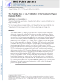 Cover page: The Potential Role of SGLT2 Inhibitors in the Treatment of Type 1 Diabetes Mellitus