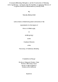 Cover page: Conceptual Blending, Metaphors, and the Construction of Meaning in Ice Age Europe: An Inquiry Into the Viability of Applying Theories of Cognitive Science to Human History in Deep Time