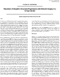 Cover page: Resolution of Idiopathic Intracranial Hypertension after Bariatric Surgery in a12-Year-Old Girl