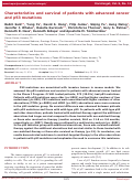 Cover page: Characteristics and survival of patients with advanced cancer and p53 mutations