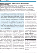 Cover page: Effect of Environmental Tobacco Smoke on Levels of Urinary Hormone Markers