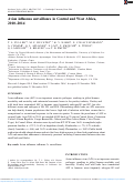 Cover page: Avian influenza surveillance in Central and West Africa, 2010-2014