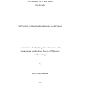 Cover page: Self-Control and Emotion Regulation in Social Context