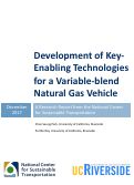 Cover page: Development of Key-Enabling Technologies for a Variable-blend Natural Gas Vehicle