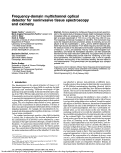 Cover page: Frequency-domain multichannel optical detector for noninvasive tissue spectroscopy and oximetry