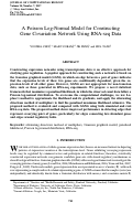Cover page: A Poisson Log-Normal Model for Constructing Gene Covariation Network Using RNA-seq Data