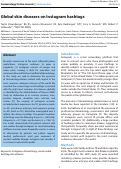 Cover page: Global skin diseases on Instagram hashtags