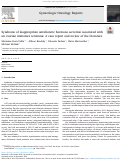 Cover page: Syndrome of inappropriate antidiuretic hormone secretion associated with an ovarian immature teratoma: A case report and review of the literature