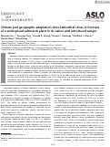 Cover page: Climate and geographic adaptation drive latitudinal clines in biomass of a widespread saltmarsh plant in its native and introduced ranges