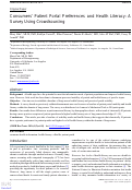 Cover page: Consumers’ Patient Portal Preferences and Health Literacy: A Survey Using Crowdsourcing