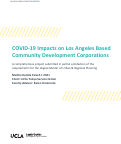 Cover page: COVID-19 Impacts on Los Angeles Based Community Development Corporations