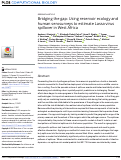 Cover page: Bridging the gap: Using reservoir ecology and human serosurveys to estimate Lassa virus spillover in West Africa