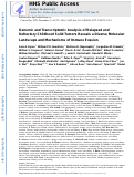 Cover page: Genomic and Transcriptomic Analysis of Relapsed and Refractory Childhood Solid Tumors Reveals a Diverse Molecular Landscape and Mechanisms of Immune Evasion