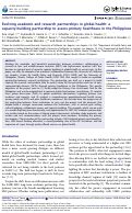 Cover page: Evolving academic and research partnerships in global health: a capacity-building partnership to assess primary healthcare in the Philippines