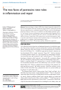 Cover page: The two faces of pannexins: new roles in inflammation and repair