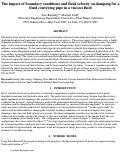 Cover page: The impact of boundary conditions and fluid velocity on damping for a fluid conveying pipe in a viscous fluid