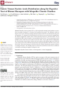 Cover page: Enteric Viruses Nucleic Acids Distribution along the Digestive Tract of Rhesus Macaques with Idiopathic Chronic Diarrhea